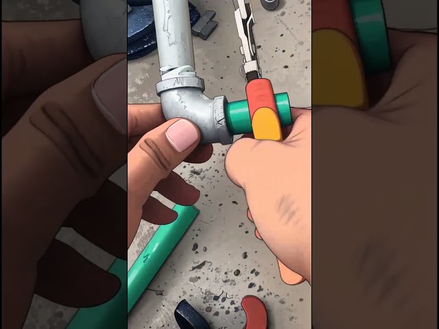 How to thread PVC pipes to screw in a water valve. Die for drill. Genius inventions.