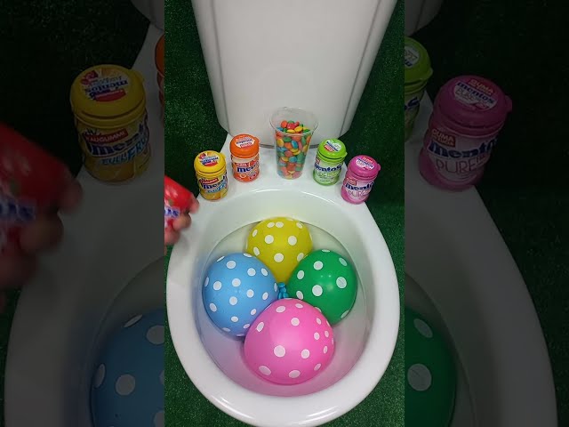 Will it Flush? - M&M's, Rainbow Water Balloons, Coca cola and Mentos