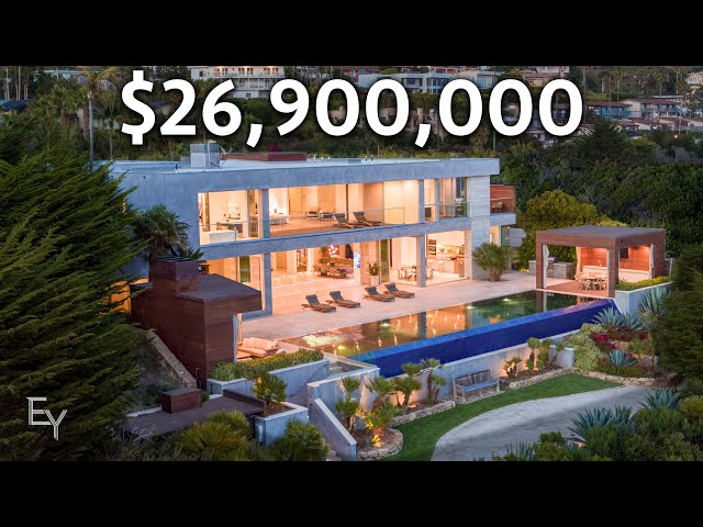 Inside a $26,900,000 Modern MALIBU Mansion With Incredible OCEAN Views!