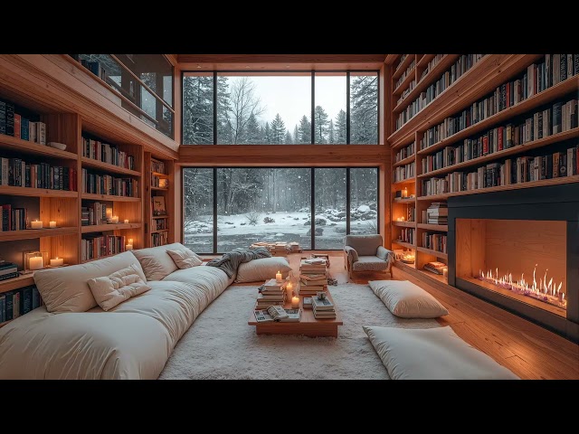 Winter Morning w/ Positive Jazz Music - Cozy Apartment Space & Relaxing Jazz Music for Sleep & Calm