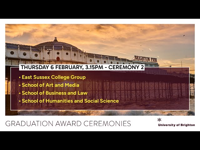 Winter Graduation Ceremony 2 | Business, Law, Art, Media, Health, Sciences & E Sussex College Group