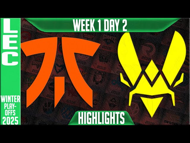 FNC vs VIT Highlights | LEC Winter Playoffs BO1 W1D2 2025 | Fnatic vs Team Vitality