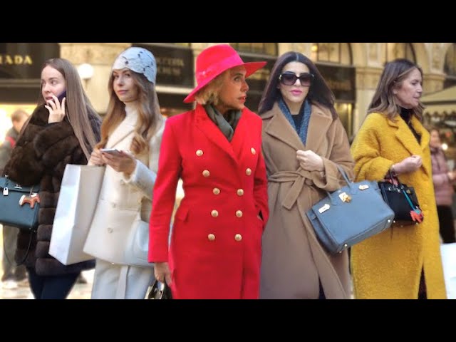 February 2025 Milan Street Style🇮🇹Classy Coats Fashion:Luxury Elegant Outfits #vogue #vanityfair