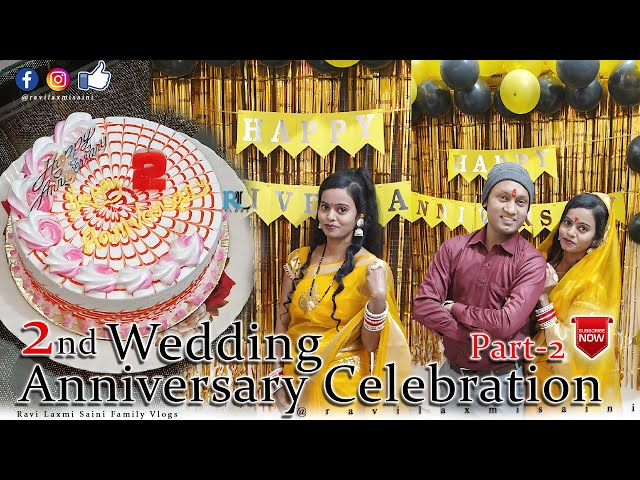 Wedding Anniversary Celebration Vlog | Anniversary Gift Mila | Ravi Laxmi Saini Family Vlog | Part 2