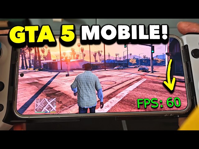 GTA 5 ON ANDROID AT 60 FPS! FULL GAMEPLAY MAX GRAPHICS! (GTA 5 MOBILE)