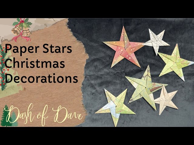 Paper Stars Christmas Decorations