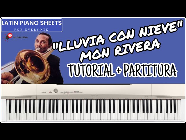 🎹 Lluvia con Nieve - Mon Rivera 🎹 - Partitura + Pista + MIDI