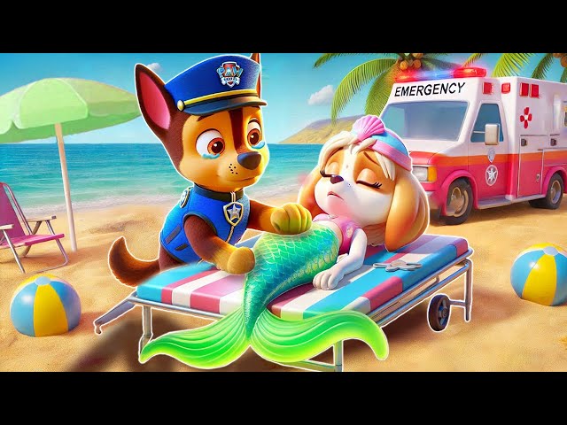 SKYE Mermaid Is Really Sick?! What's Wrong?! Paw Patrol Ultimate Rescue | Full Episodes | Rainbow 3