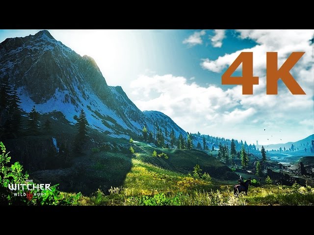 Witcher 3 - 4K Panoramic View Gameplay