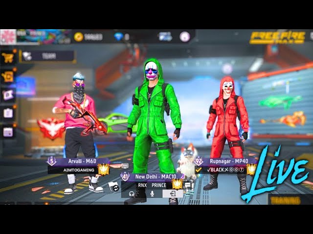 FREE FIRE LIVE CUSTOM ROOMS || PRINCE GAMING || FREE FIRE LIVE #freefire #raistar