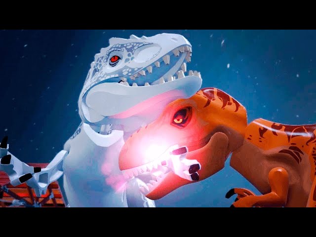 T-Rex VS Indominus Rex em LEGO Jurassic World : O Mundo dos Dinossauros #20