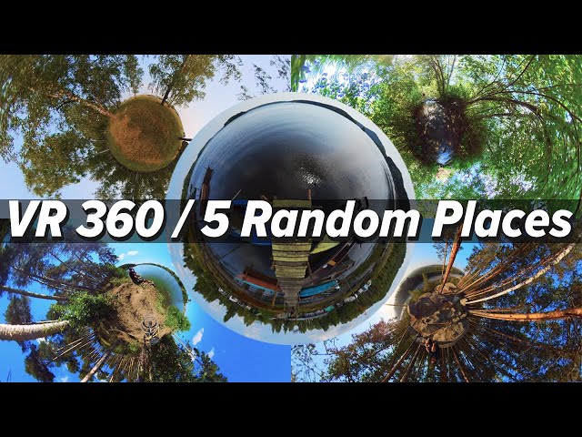 5 Random Places in 360 | Relaxing Virtual Travel Experience | VR Ambisonics