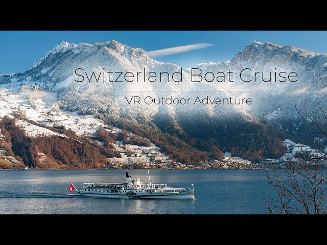 Switzerland Boat Cruise | VR Experience with Relaxing Piano Music