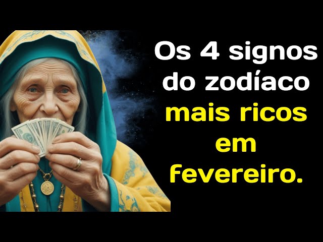 Vanga previu: 2 signos se tornarão milionários. Os 4 signos do zodíaco mais ricos em fevereiro.