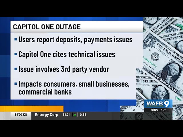 Users report issues with deposits, payments during Capital One outage