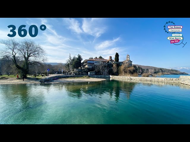 Ohrid Lake: Beautiful Nature on the Adriatic Trail of North Macedonia - VR 360