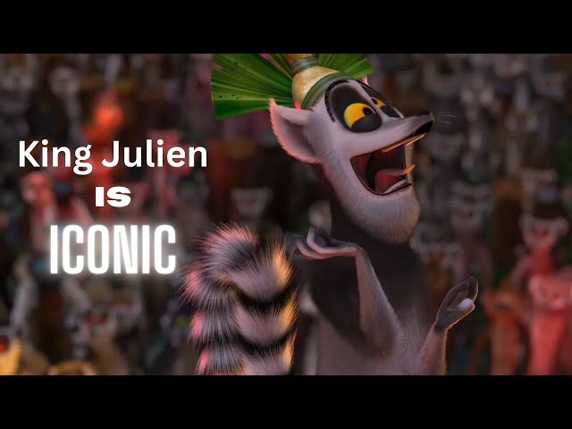 king julien being iconic for 4 minutes straight