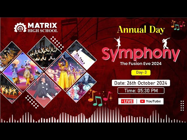 LIVE: Symphony 2024 | Day-3 of Annual Function | Matrix High School Sikar | Residential Campus