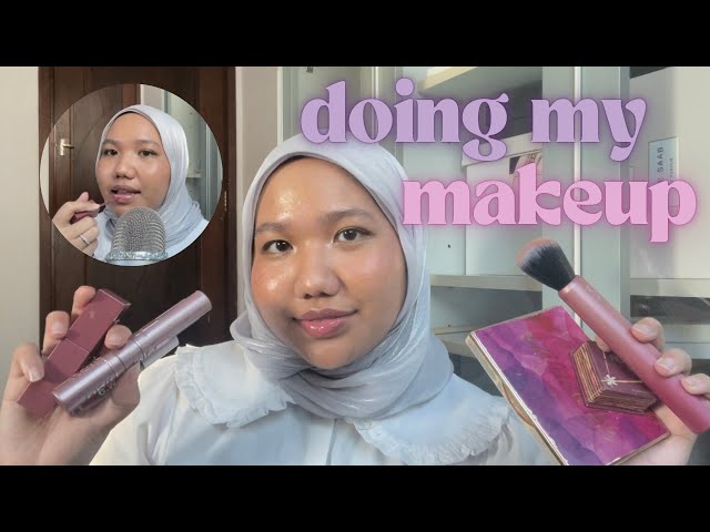 ASMR| DOING MY MAKEUP: TAPPING, WHISPERING, BRUSHING