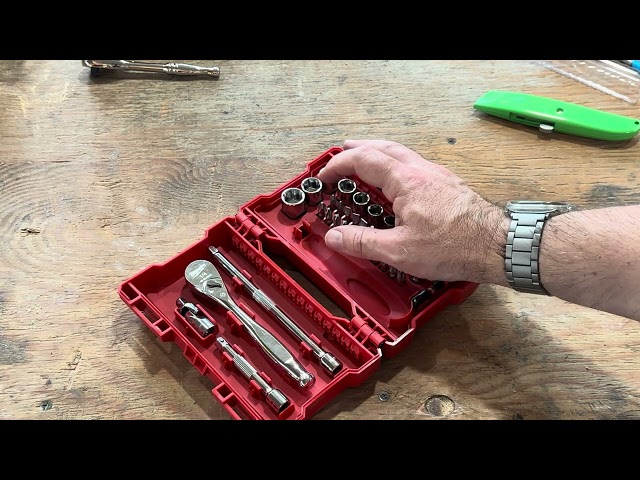 1/4” Micro Tool Kit Review Series  - Milwaukee 1/4” 38 pc Ratchet, Driver, & Socket Set #4932479096