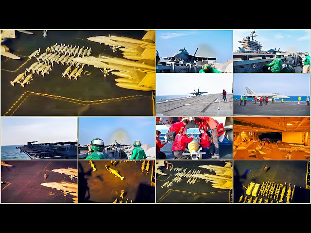 USS Harry S Truman Launches Fierce Flight Ops in Middle East!