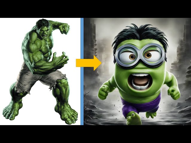 AVENGERS HULK BUT MINION VENGERS 👀 | ALL CHARACTERS (MARVEL & DC) 2025 💥⚡