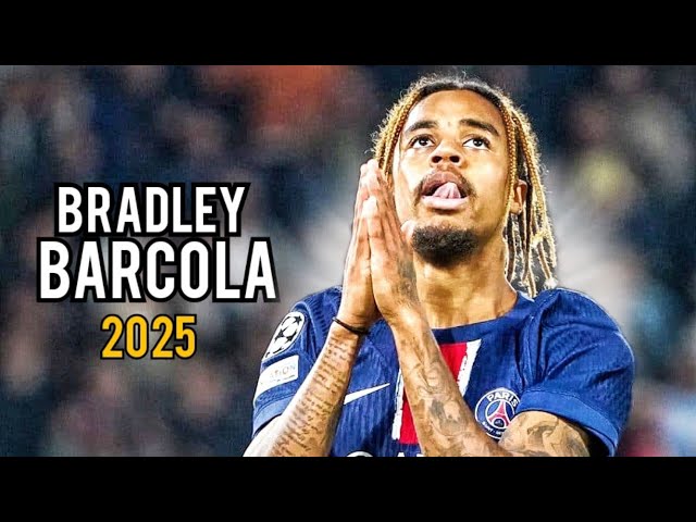 Bradley Barcola 2025 • Magic Goals & Skills • PSG