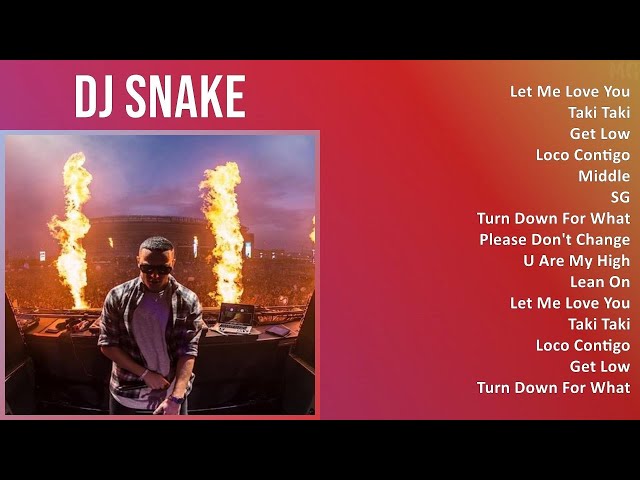 DJ Snake 2025 MIX Top Hits - Let Me Love You, Taki Taki, Get Low, Loco Contigo