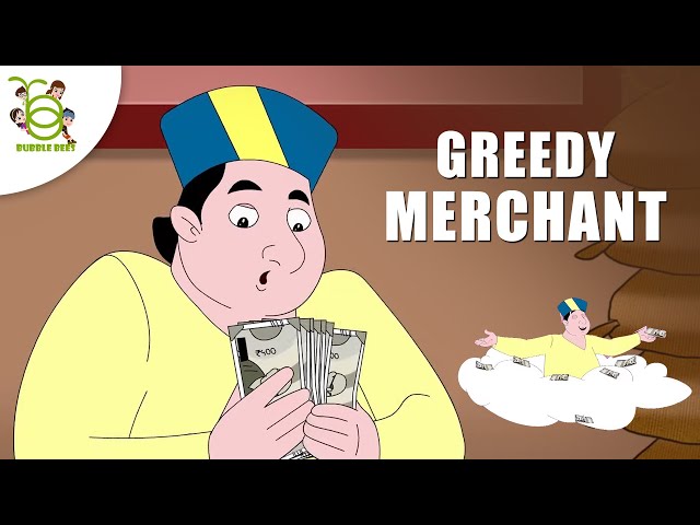 Greedy Gold Merchant Moral Story - English Short Stories - Animated Stories - Cartoons for Kids