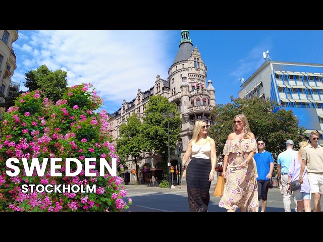 4K Walk 🇸🇪 Stockholm's Prime Luxury Residential Area