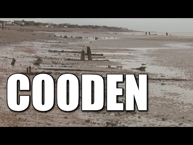 Cooden in East Sussex - English sea fishing marks, South Coast, England, Britain, UK