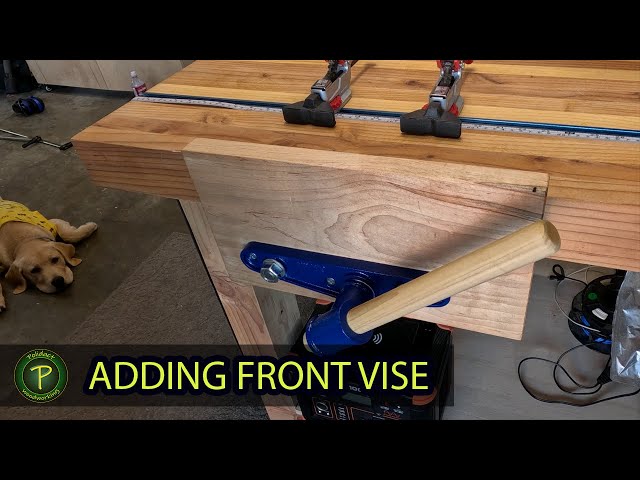 Yost 10" Front Vise Installation to Workbench ($50 Amazon Find) | ASMR | #28