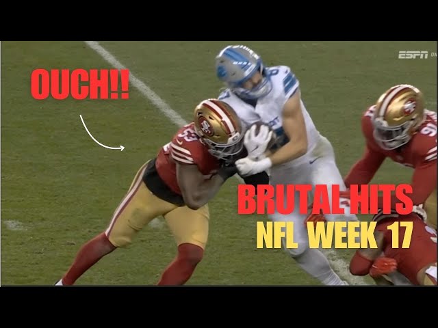 NFL Week 17: Hard-Hitting Tackles & Biggest Hits of the Week!