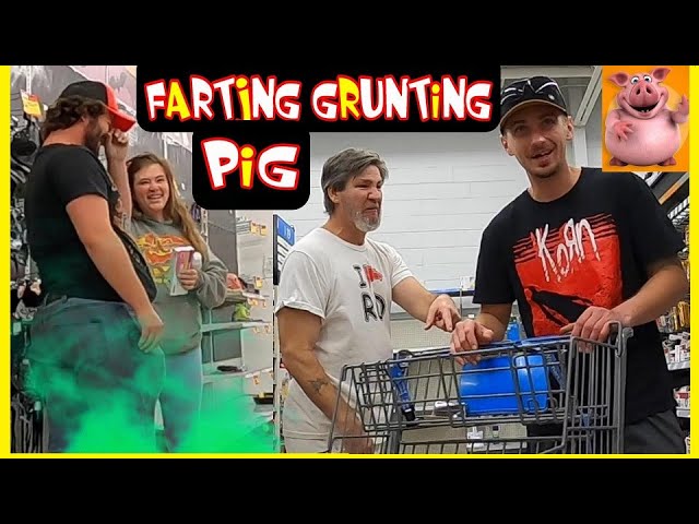 FARTING with GRUNTING LIKE A PIG!!! 🐷💩 Funny Fart Prank! 🐖💨