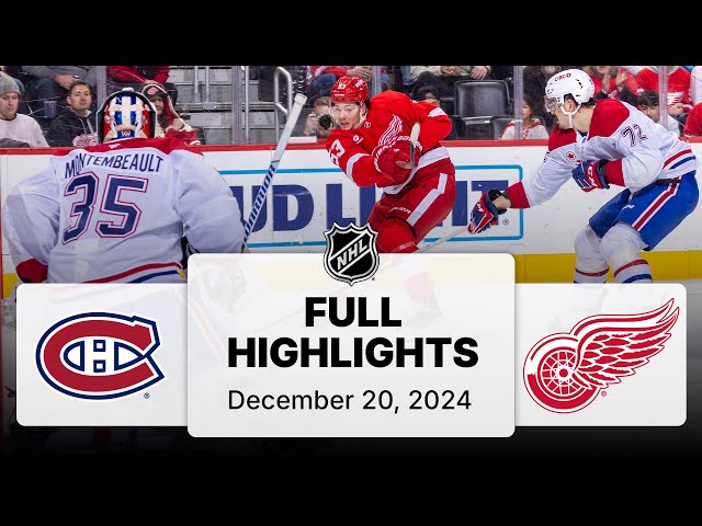 NHL Highlights | Canadiens vs. Red Wings - December 20, 2024