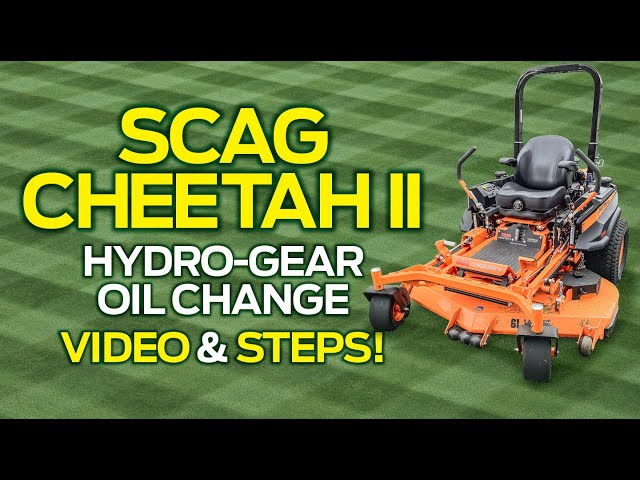 SCAG Cheetah II hydro oil change