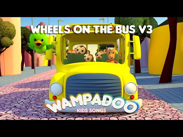 The Wheels on the Bus  v3 | Wampadoo Kids Songs