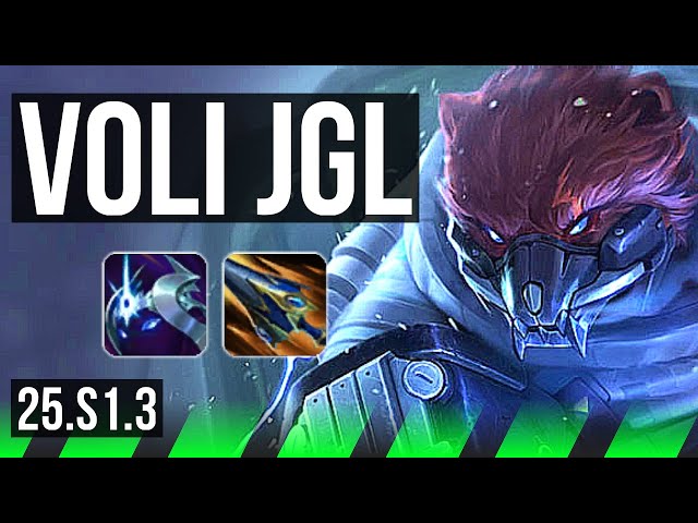 VOLIBEAR vs GRAVES (JGL) | 8/1/3, 1200+ games, Legendary | NA Master | 25.S1.3