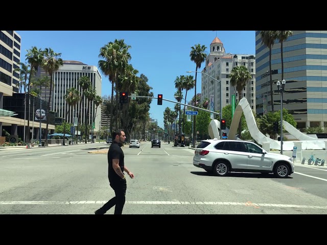 74 Driving Downtown   Long Beach 4K   Los Angeles USA