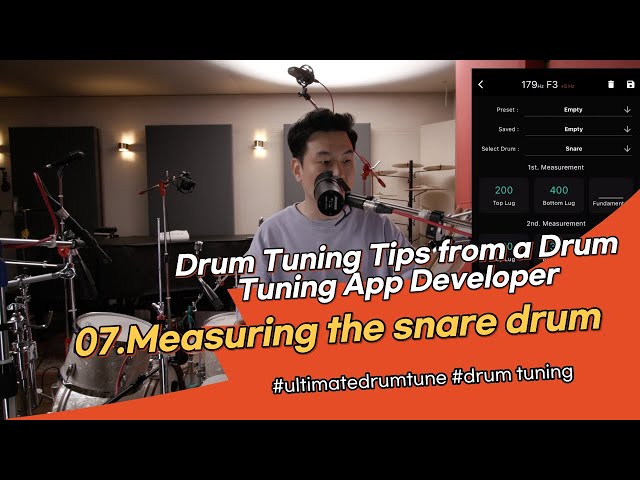 Drum Tuning Tips from a Drum Tuning App Developer. 07 - Measuring the snare drum