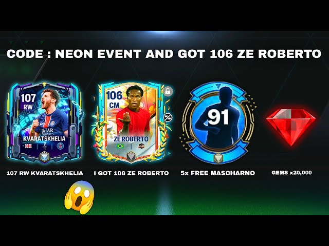 CONE : NEON EVENT AND GOT 106 ZE ROBERTO 😱 DON'T MISS 👀