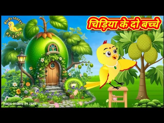 चिड़िया के दो बच्चे | Rano Chidiya Ki Kahani | Chidiya Cartoon | Hindi Kahani | Moral Story