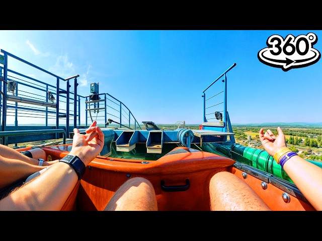 Speed Water Coaster - Energylandia 2024 (Epicki Przejazd) (360°) (POV) (Zator, Polska) Insta360 X4