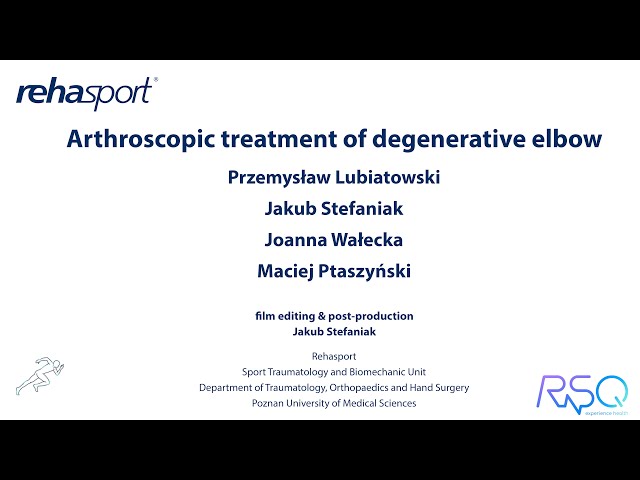 Arthroscopic treatment of degenerative elbow