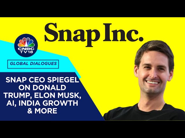 Snap CEO Evan Spiegel Talks AR, Mental Health, and Trump's Impact on USA Vision | CNBC TV18