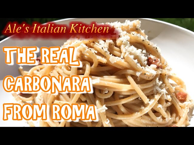 How to make the Real and Most Authentic Carbonara sauce recipe by an Italian - Ale's Italian Kitchen