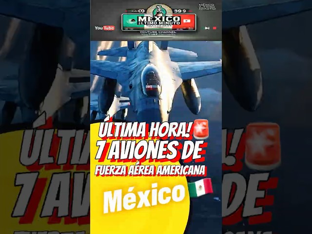 Aviones de la fuerza aérea americana en México. #noticiastelemundo