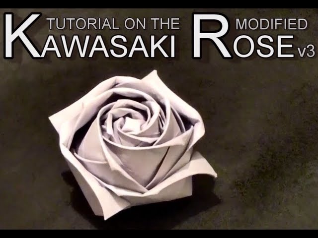 Conrad's Modified Kawasaki Origami Paper Rose - Tutorial v3.