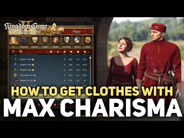 How To Get Clothes With Max Charisma (Wedding Outfit Free) Kingdom Come Deliverance