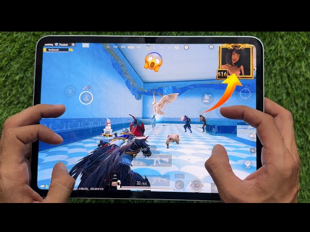 IPAD PRO M4 PUBG TEST 🔥HDR+EXTREME 4 Fingers claw + Best Sensitivity 😍 BGMI  l iPad Pro M4 HANDCAM